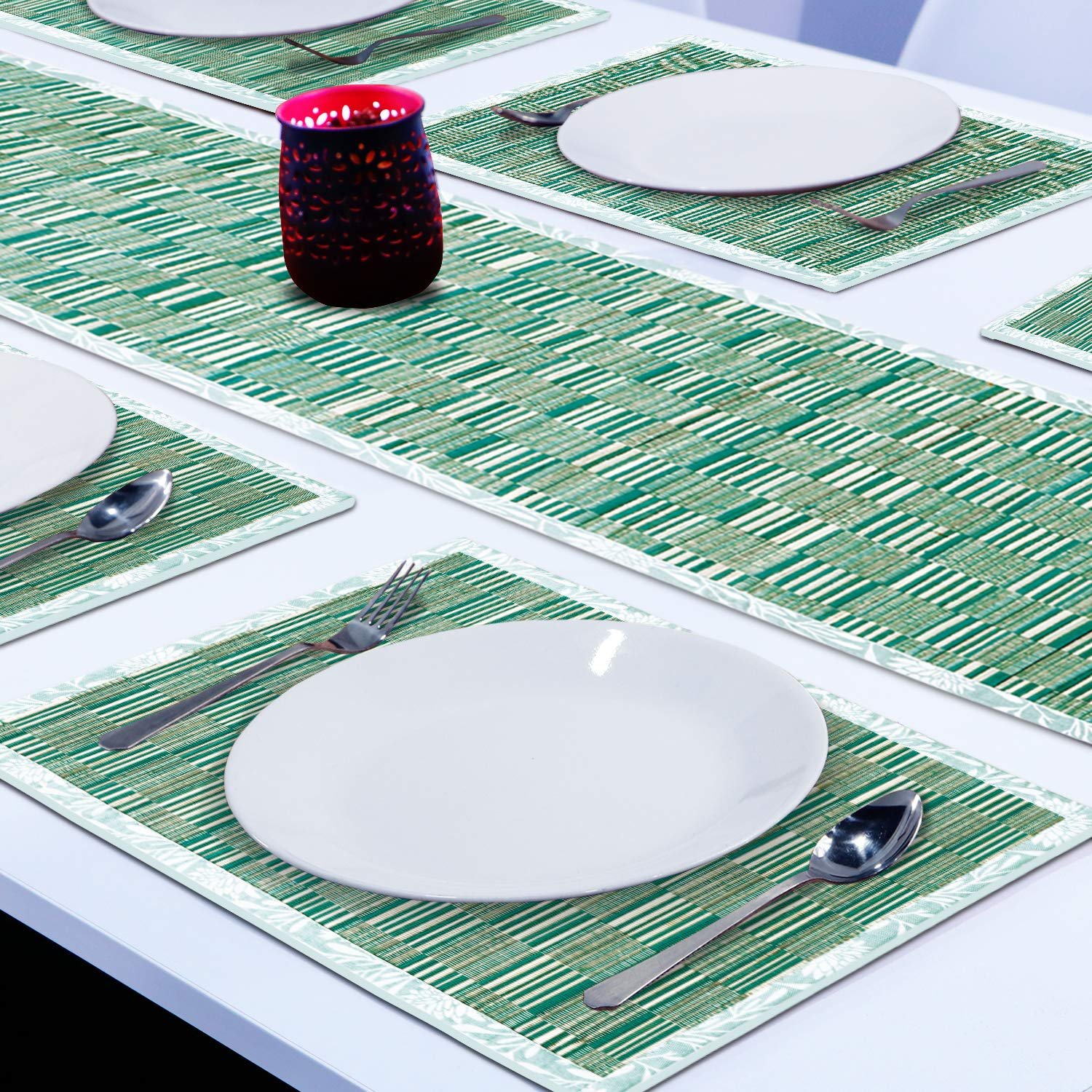 Complete Table Mat Table Mats Set of 6 Heat Resistant for Dining Table with Runner
