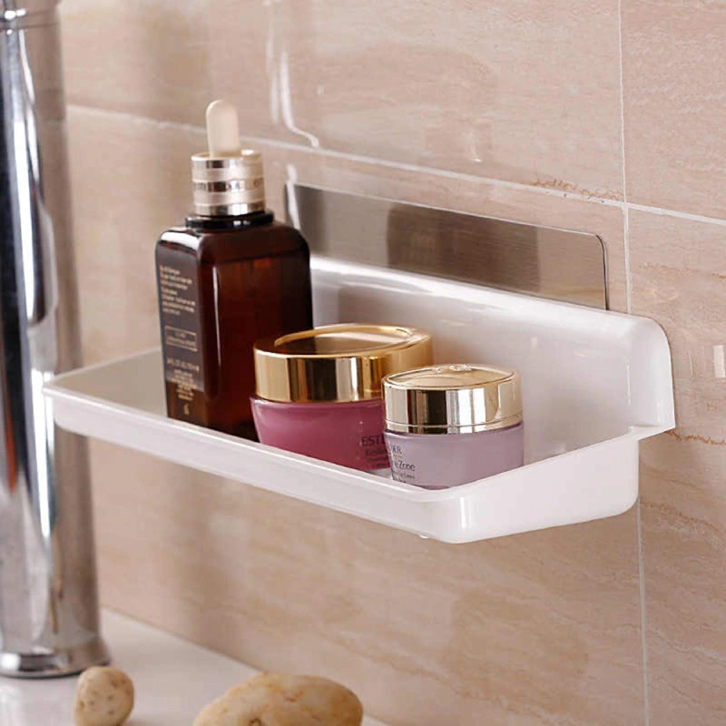 Plastic Magic Sticker Series Self Adhesive Kitchen Bathroom Shelves (White)
