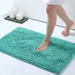 Luxury Bath Rug, Extra Soft and Absorbent Large Bathroom Mat 50x80 cm, Turquoise
