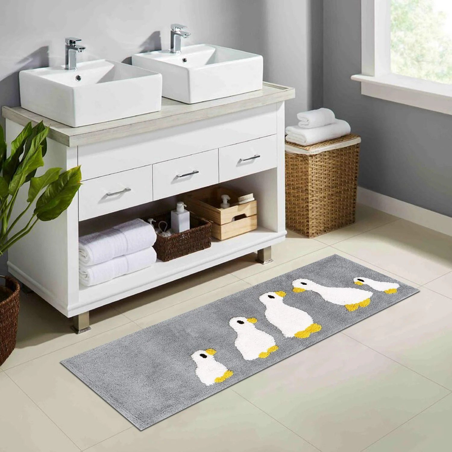Duck Runner New Large 40X120cm Multipurpose Rug Runner For Bedroom, Balcony, Terrace | Kids Room Mat, Duck