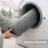Bath Mat for Bathroom, Bedroom, Living Room | Soft Fluffy Microfiber, Water Absorbing, Machine Washable, Anti-Skid | Large 50x80cm Dark Grey