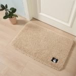 New Ultra Soft Shaggy Plush Machine Washable Anti-slip mats for home | Bathroom Entrance, Bedroom, Kitchen, Balcony 50x80 cm, Large, Cream