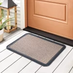 Heavy-Duty Entrance Door Mat with Rubber Backing | Export Quality for Outdoor & Indoor Use | Large Size (45x75 cm), Brown, Made in India
